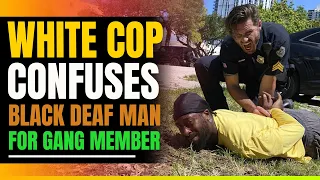 White Cop Arrests Deaf Black Man For Doing Sign Language, Thinks it's Gang Signs.