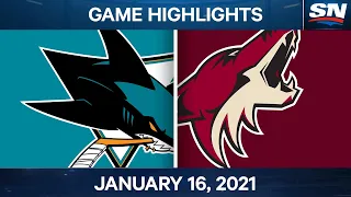 NHL Game Highlights | Sharks vs. Coyotes - Jan. 16, 2021