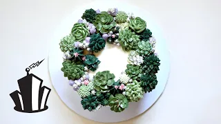 How to Pipe Buttercream Succulents | Cake Decorating