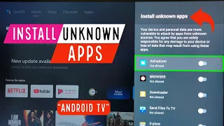 PANASONIC Android TV : How to Allow Install Apps From Unknown Sources | Fix App Not Installed Error