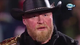 Brock Lesnar dice que acabará con Roman Reigns en Wrestlemania 38 - WWE Raw 28/03/2022 (En Español)