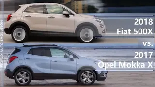 2018 Fiat 500X vs 2017 Opel Mokka X (technical comparison)