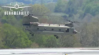 US Army National Guard CH-47 Chinook Departure