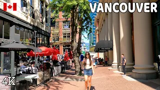 🇨🇦 【4K】☀️ Downtown Vancouver BC, Canada. Amazing sunny day.  May 2024.