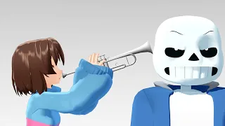 【MMD Oat Thailand】Trumpet MEME My turn【Frisk x Sans】