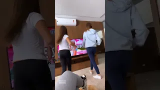 Fran Japa, Mayumi e Biankinha dançando dance se souber