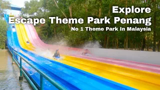 Escape Theme Park in Penang Malaysia  | World's Longest Zip Lining |  World's Longest Water Slides