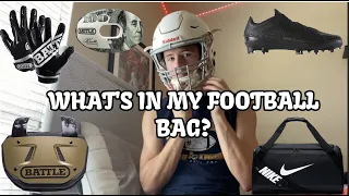 WHAT'S IN MY FOOTBALL BAG?? (AND FOOTWORK ROUTINE)
