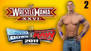 WWE Smackdown VS Raw 2011 Road To WRESTLEMANIA John Cena Gameplay