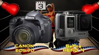 GoPro Hero 4 Silver Edition vs Canon EOS-7D DSLR Challenge