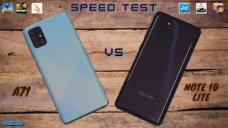 Samsung Galaxy A71 vs Samsung Galaxy Note 10 Lite - Speed Test