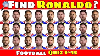 Can You Find Ronaldo ? ⚽ Guess The Player | IQ Improve Quiz Find Messi , Neymar ?