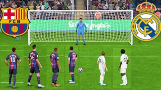 FIFA 23 ! REAL MADRID VS BARCELONA ! RONALDO MESSI MBAPPE NEYMAR I PENALTY SHOOTOUT ! PC NEXT GEN 4K