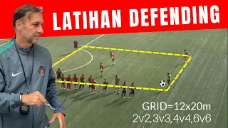 #80 Cara Latihan Defending Sepakbola (Contoh=Press+Cover+Balance)