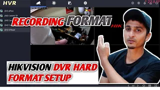 How to HIkvision HVR DVR Hard Driver Format | Hikvision New DVR HVR Hard Disk Erase All Recording