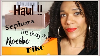 HAUL : Kiko, Sephora, Nocibe, The Body shop - Février 2017