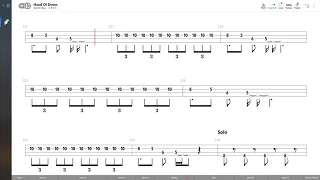 Black Sabbath - Hand Of Doom (BASS TAB PLAY ALONG)