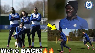 N’Golo Kante returns with Some Chelsea Players for First Training at Cobham!🔥Auba,Mendy,Cucurella