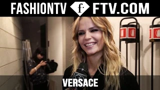 Versace Backstage Fall/Winter 2015 ft. Natasha Poly | Milan Fashion Week MFW | FashionTV