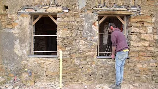 #41 Slate sills: one step closer to get our windows! Renovating our italian stone house
