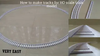 How to make train tracks easily | For HO scale train model