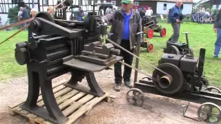 Deutz Standmotor mit Hobelmaschine - Stationary Engine