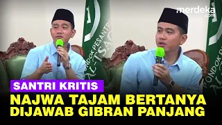 Momen Najwa Santri Kritis Tajam Bertanya, Gibran Sampai Menjawab Panjang