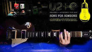 U2 - Song For Someone (Guitar Cover +Tutorial) Live From Paris 2015 Free Backing Track Line 6 Helix
