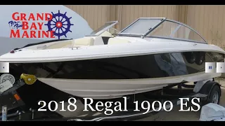 Grand Bay Marine Walk Through Featuring a 2018 Regal 1900 ES