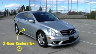 Restoring and Ceramic Coating Old Mercedes in 2 Hours