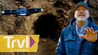 Exploring An Abandoned Mine Shaft With Drone | Expedition Bigfoot | Travel Channel