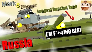 Mark & Beggar #8: Longest Russian Tank. Funny & Memes (Cartoon About Tanks) @Reaver10To10