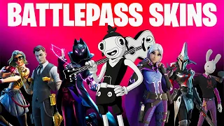 Fortnite ALL BATTLE PASS SKINS (All 18 Seasons )