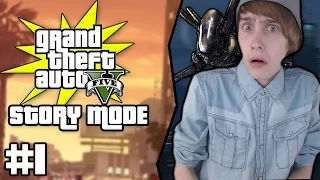 ALIENS IN GTA V! - GTA V STORY MODE FUNNY MOMENTS #1