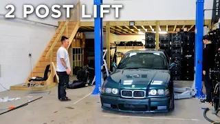 WE GOT A LIFT!!! (+ E36 gets new wheels)