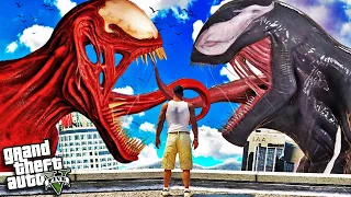 VENOM vs CARNAGE In GTA 5 (Scary)