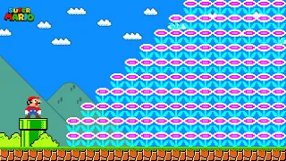 Can Mario Collect 999 Bubble Flowers in Super Mario Bros.?