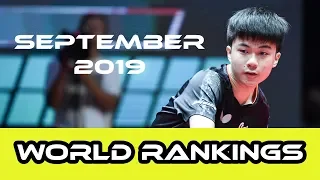 Table Tennis World Rankings | September 2019