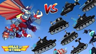 Hills Of Steel - IMMORTAL Tank VS ALL BOSSES Walkthrough Tank Game Android IOS Gameplay