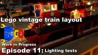 Vintage Lego train layout Episode 11: lighting