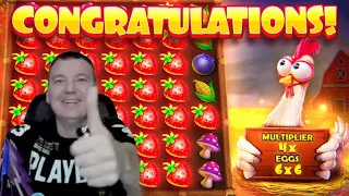 🔥Заносы недели: мега выигрыш в слоте Chicken Drop