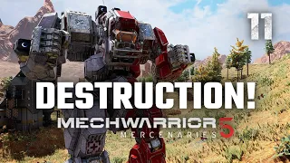 Destruction! | Mechwarrior 5: Mercenaries | Full Campaign Playthrough | Episode #11