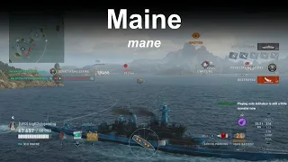 Maine Mane - World of Warships Legends - Stream Highlight