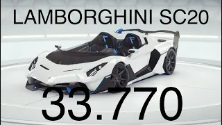 ASPHALT9 [TouchDrive] R5 Grand Prix 2 ⭐️ LAMBORGHINI SC20 / 33.770