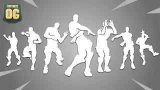 Fortnite LEGENDARY OG DANCES With The Best Music! (Get Griddy, Orange Justice, Scenario, Floss)