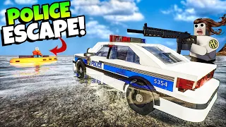 POLICE ESCAPE ON THE OCEAN IN THE NEW BRICK RIGS UPDATE!!