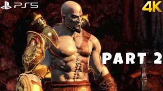 GOD OF WAR 3 Remastered Gameplay Walkthrough Part 2 [4K 60FPS PS5] - No Commentary