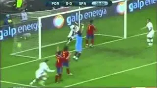 Cristiano Ronaldo - DISALLOWED GOAL - Portugal VS Spain (4 -- 0) - 17-11-2010