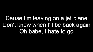 LEAVING ON A JET PLANE | HD With Lyrics | JOHN DENVER cover by Chris Landmark