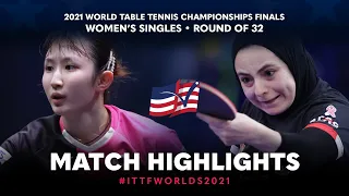 Hina Hayata vs Dina Meshref | 2021 World Table Tennis Championships Finals | WS | R32